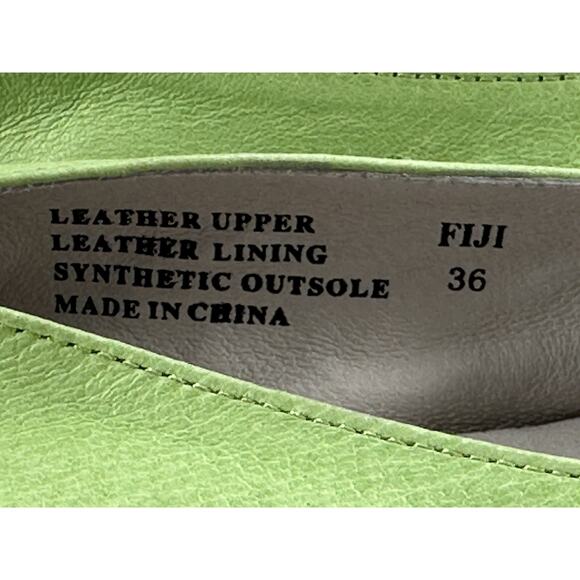 Maria Pia Fiji Women's Floral Embroidered Trend Hippie Flats Like Green Sz36 - Picture 2 of 8